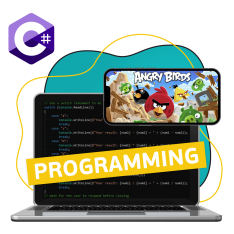 Программирование на C#. Удивительный мир 2D-игр - КИБЕРшкола программирования для детей, компьютерные курсы для школьников, начинающих и подростков - KIBERone г. Чистополь
